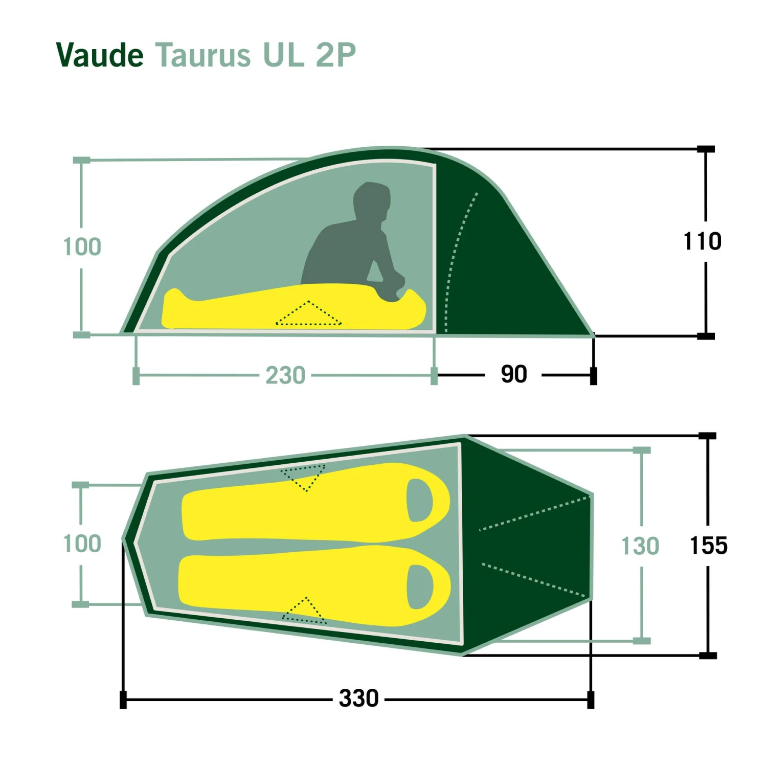 VAUDE TAURUS UL 2P - Kuppelzelt 4 VAUDE TAURUS UL 2P - Kuppelzelt – Bild 2