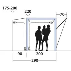 Outwell PARKVILLE 200SA - Busvorzelt 28 Outwell PARKVILLE 200SA - Busvorzelt -Outdoor Produkten Geschäft 5638031663 m parkville 200sa outwell 24